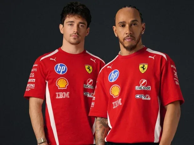 Charles Leclerc and Lewis Hamilton