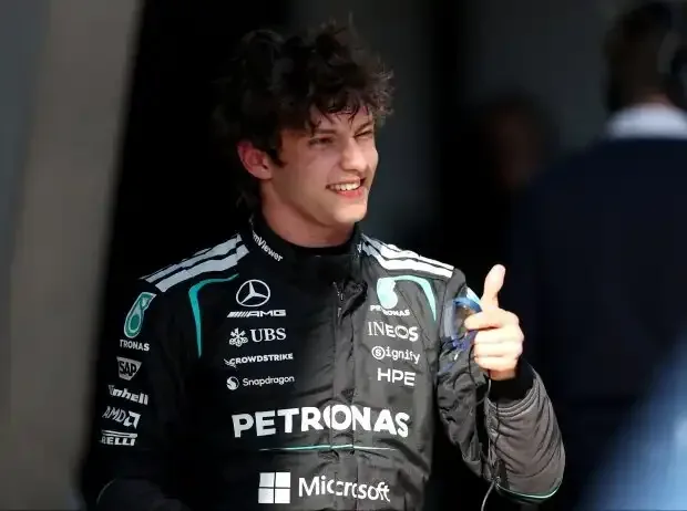 Titel-Bild zur News: Andrea Kimi Antonelli Mercedes Shanghai 2026