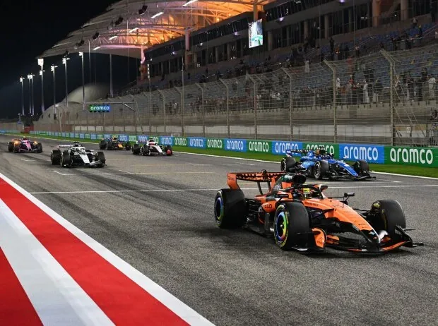 A practice start at the Formula 1 winter test in Bahrain 2026