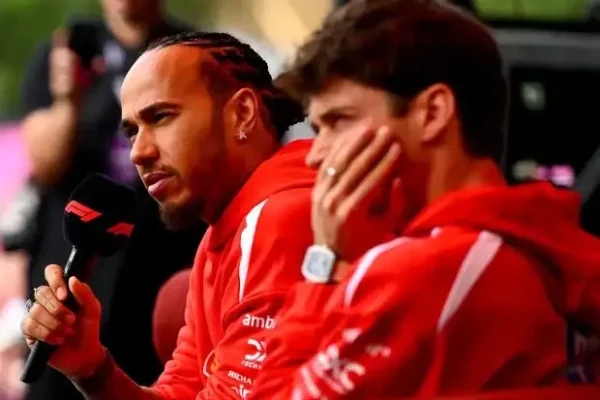 Leclerc jokes about Hamilton: "Maybe he'll give me the world title"