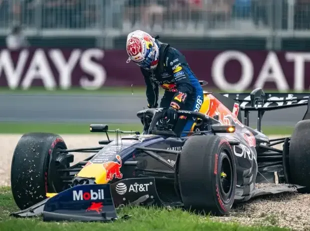 Title image for the news: Max Verstappen after his accident during Formula 1 qualifying in Melbourne 2026