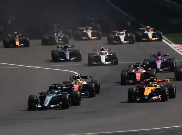 Title image for the news: George Russell, Lando Norris, Lewis Hamilton