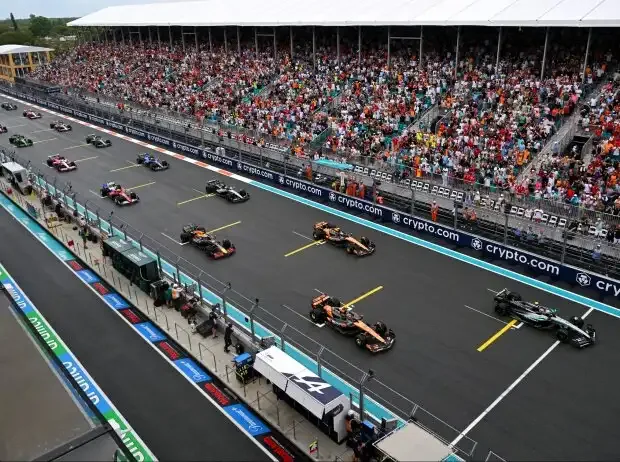 Title image for the news: The start phase at the Formula 1 Sprint in Miami 2025