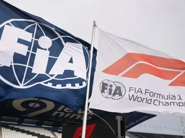 Title image for the news: Flags with the logos of FIA and F1