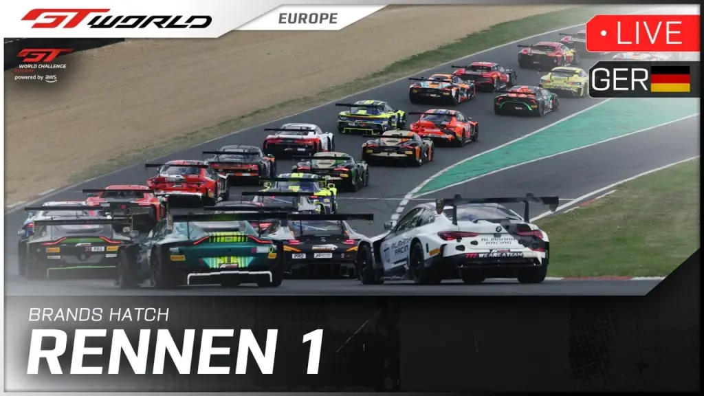Kostenloser Livestream GTWC Europe: Auftakt Sprint-Cup in Brands Hatch