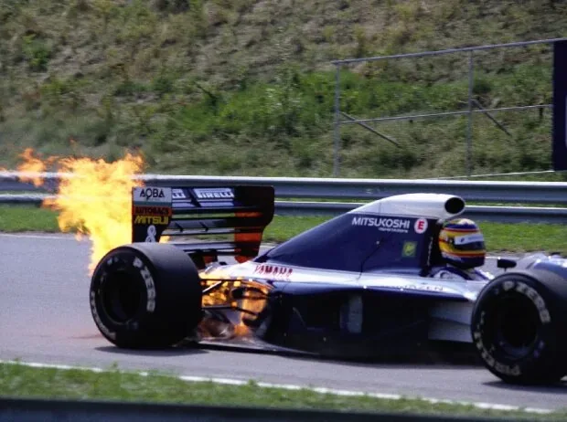 Mark Blundell 1991 beim Formel-1-Rennen in Ungarn