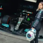 Doriane Pin completes Formula 1 test with Mercedes in Silverstone