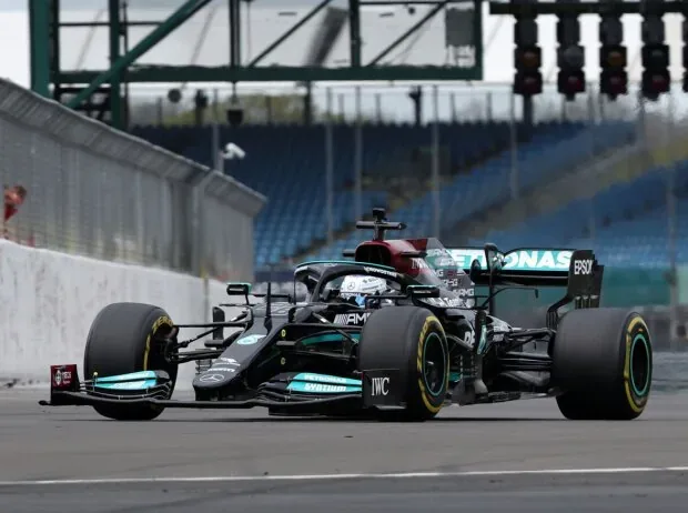 Doriane Pin during the Formula 1 test in the Mercedes W12 from the 2021 season