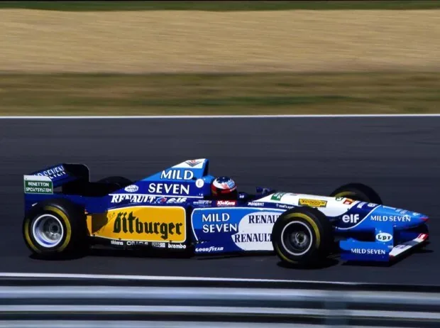 Michael Schumacher im Benetton B195 in der Formel-1-Saison 1995