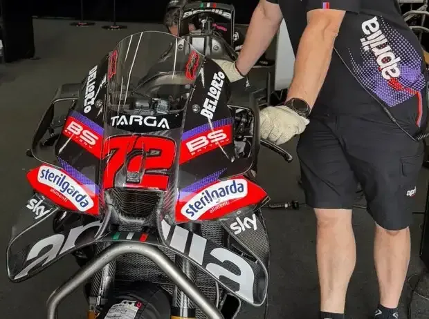 Title image for the news: Aprilia RS-GP26 with new aero at the front