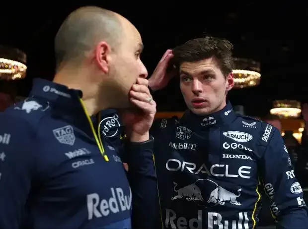 Title image for the news: Gianpiero Lambiase and Red Bull driver Max Verstappen