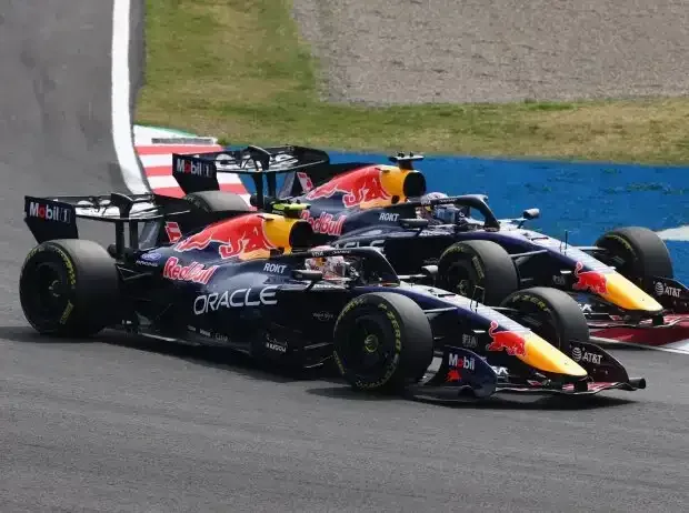 Title image for the news: Isack Hadjar, Max Verstappen