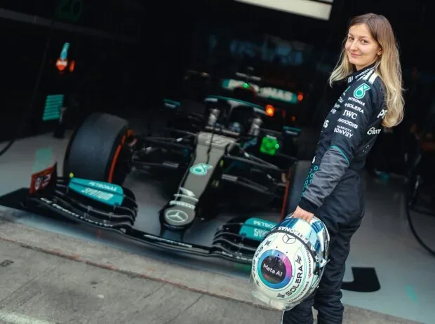 Doriane Pin has completed a Formula 1 test in Silverstone