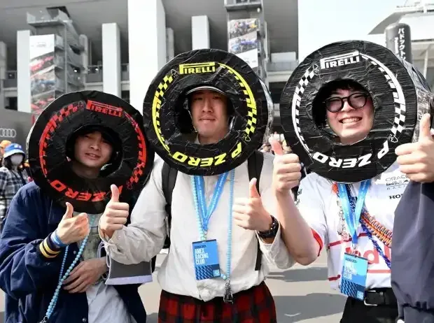 Titel-Bild zur News: Fans mit Pirelli-Reifen