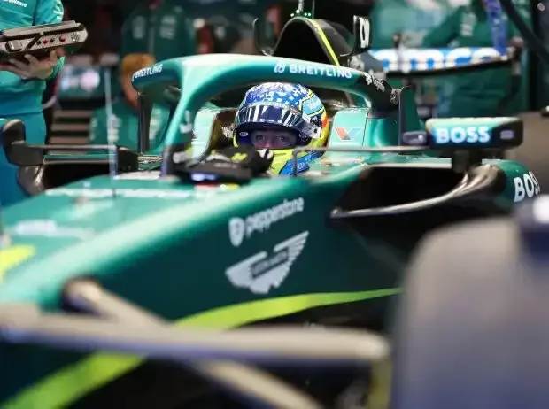 Title image for the news: Fernando Alonso in the cockpit of the Aston Martin