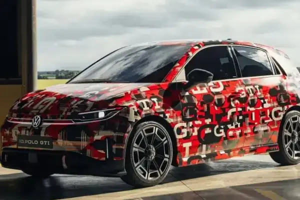 VW shows the first electric ID. Polo GTI at the Nürburgring
