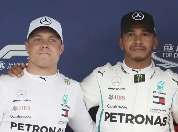 Titel-Bild zur News: Valtteri Bottas und Lewis Hamilton 2018 als Mercedes-Teamkollegen