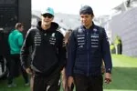 Alexander Albon (Williams) and George Russell (Mercedes)