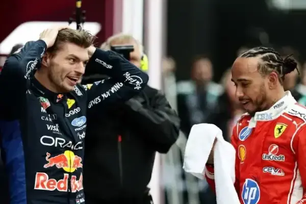 "Couldn't shake you off": Hamilton-Verstappen chat goes viral
