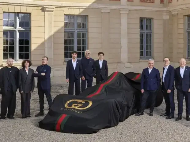 Titel-Bild zur News: Alpine stellt Gucci als neuen Titelsponsor vor