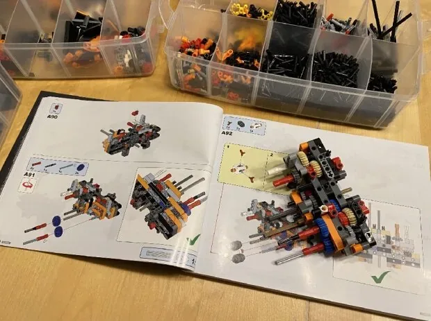 The instructions are clear, sorting boxes help