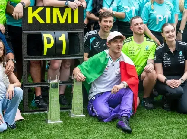 Title image for the news: Kimi Antonelli celebrates his Formula 1 win in Miami 2026