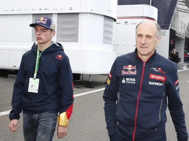Franz Tost and Max Verstappen