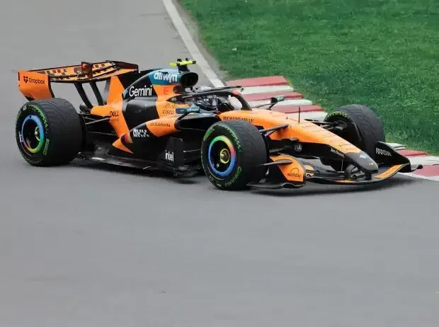 Title image for the news: Lando Norris in McLaren, side view from slightly above in Canada 2026