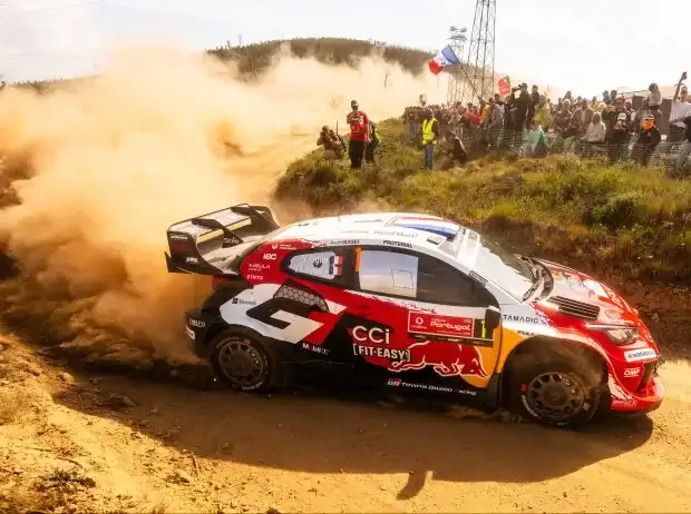 Title image for the news: Sebastien Ogier leads on Friday evening at Rally Portugal 2026