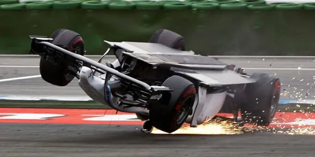 The last 20 rollovers in Formula 1