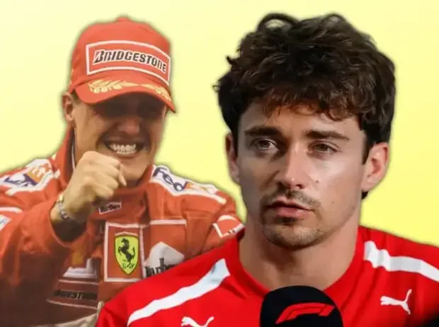 Titel-Bild zur News: Michael Schumacher und Charles Leclerc