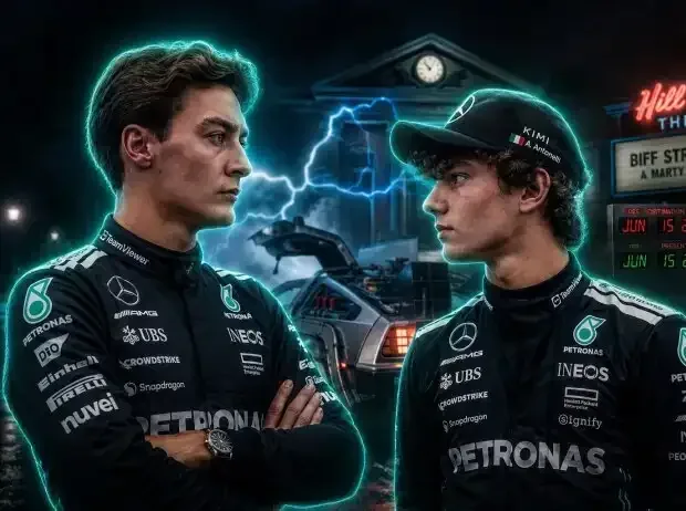 Title image for the news: Back to the Future: George Russell and Kimi Antonelli