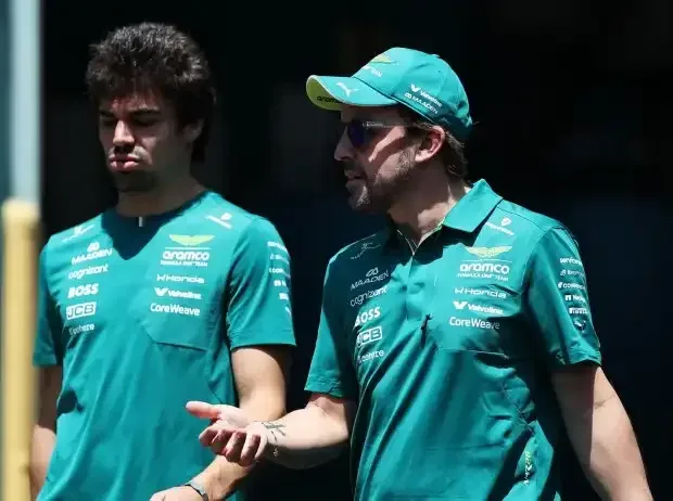 Title image for the news: The two Aston Martin drivers Lance Stroll and Fernando Alonso