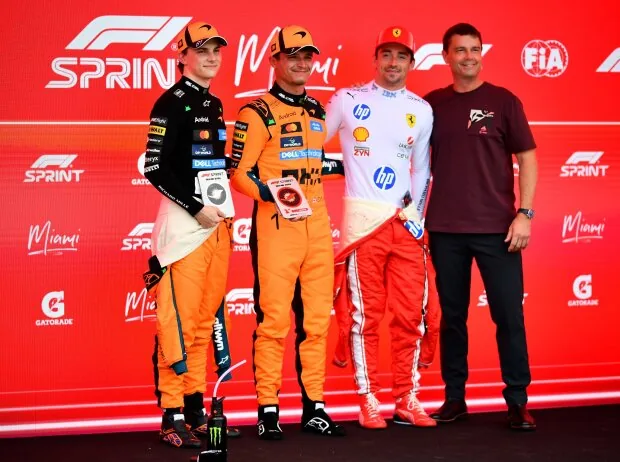 Lando Norris, Oscar Piastri, Charles Leclerc