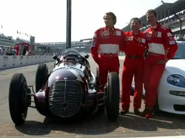 Title image for the news: Michael Schumacher before the Formula 1 race in Indianapolis 2002