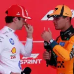 Too late in the press conference: Penalties for Leclerc and Norris?