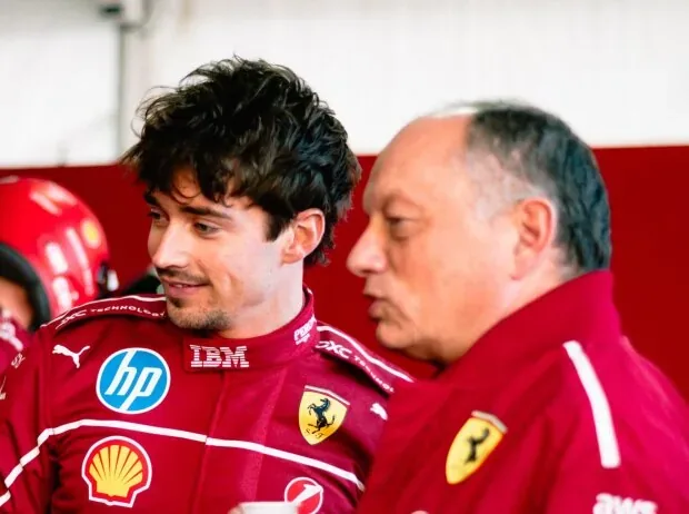Charles Leclerc and Frederic Vasseur
