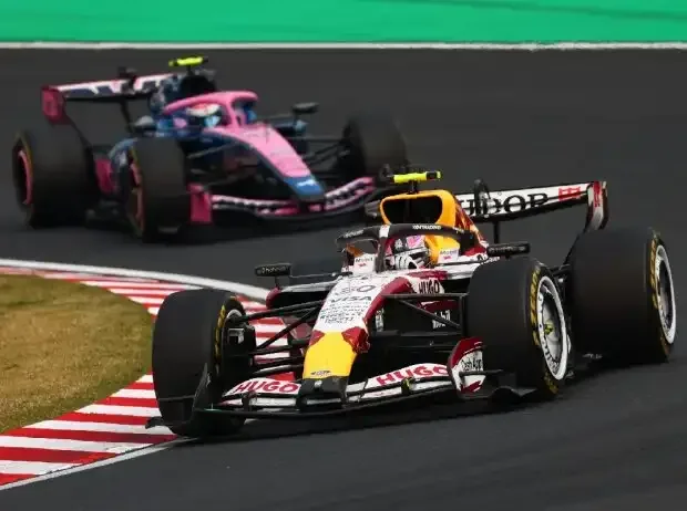 Titel-Bild zur News: Liam Lawson und Franco Colapinto beim Formel-1-Rennen in Japan 2026