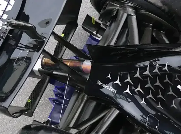 Title image for the news: The new diffuser of the Mercedes W17