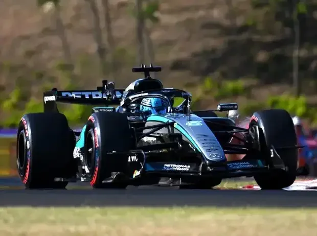 Titel-Bild zur News: George Russell (Mercedes W17) beim Formel-1-Rennen in Ungarn 2026