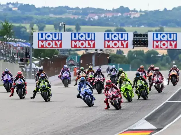 First reactions of MotoGP stars to wider spacing on the grid