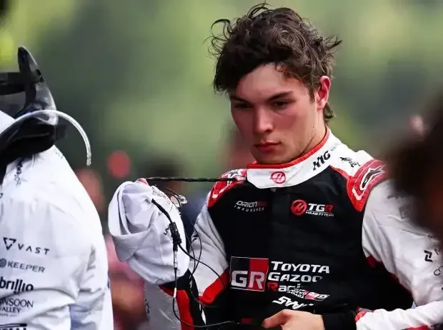 Titel-Bild zur News: Oliver Bearman (Haas) nach dem Formel-1-Rennen in Belgien 2026
