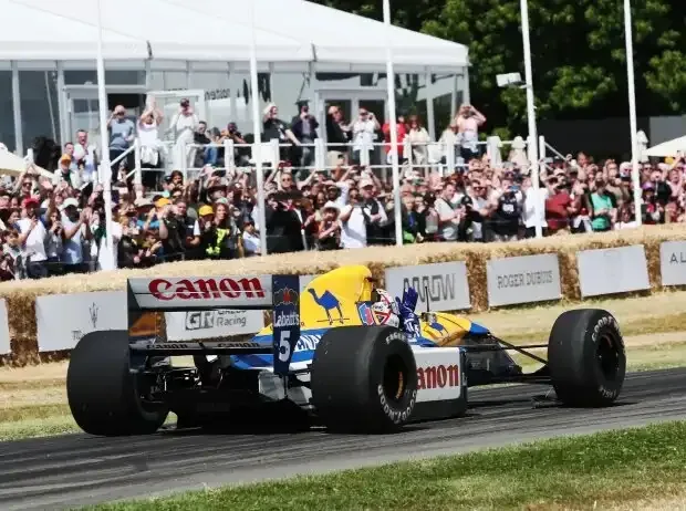 Title image for the news: Nigel Mansell at the Goodwood Festival of Speed