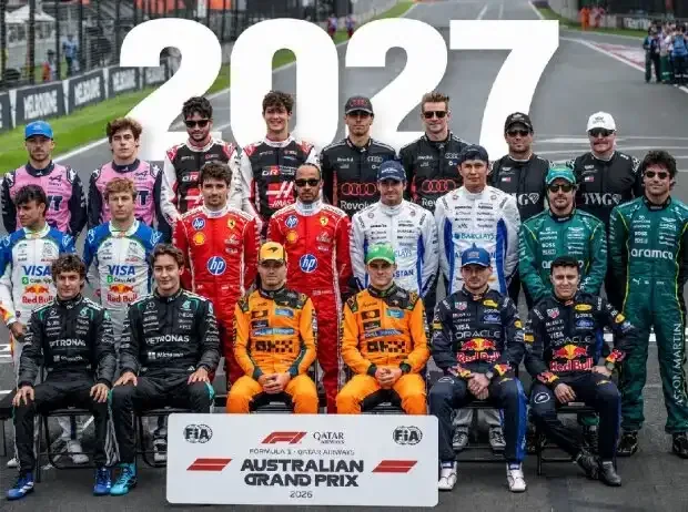 Title image for the news: Group picture of the Formula 1 drivers in the 2026 season