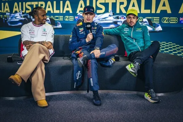 Lewis Hamilton Max Verstappen Fernando Alonso Mercedes Mercedes F1Red Bull Red Bull F1Aston Martin Aston Martin F1 ~Lewis Hamilton (Mercedes), Max Verstappen (Red Bull) and Fernando Alonso (Aston Martin) ~