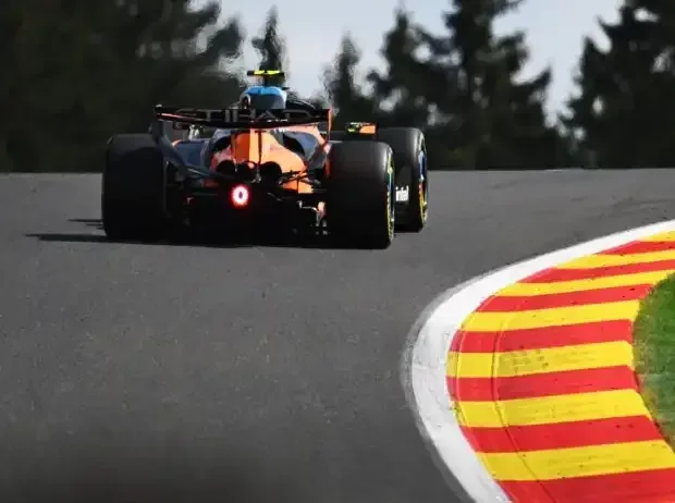 News title image: Lando Norris (McLaren MCL40) at the Formula 1 race in Belgium 2026
