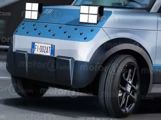 Titel-Bild zur News: Kleiner Elektro-Fiat für 15.000 Euro (2028), das Rendering von Motor1.com