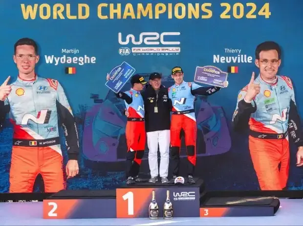 Title image for the news: Thierry Neuville and Martijn Wydaeghe are the world champions of 2024