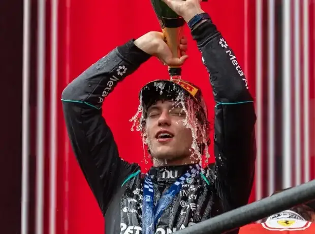 Kimi Antonelli: Special gesture for father after victory at the Belgian GP