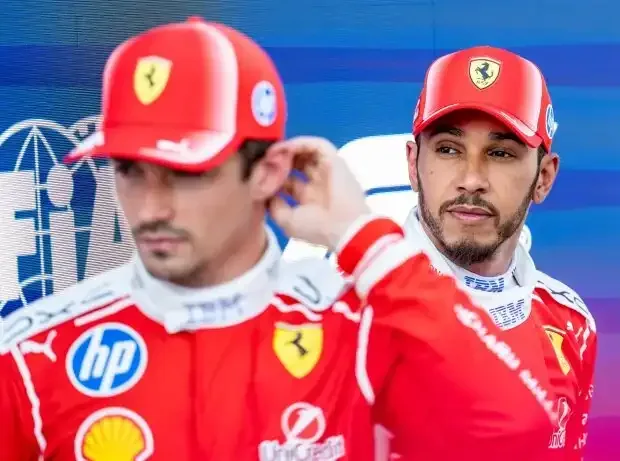 Title image for the news: The two Ferrari drivers 2026: Charles Leclerc (in the foreground) and Lewis Hamilton